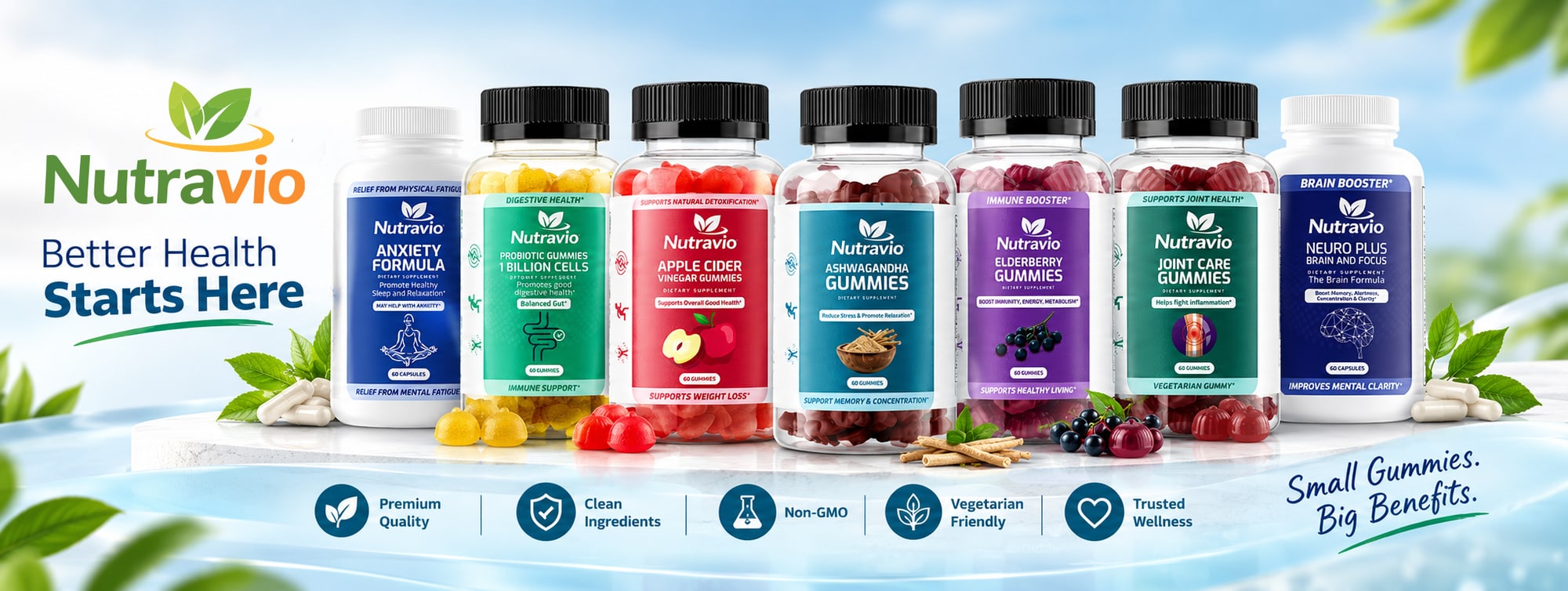 Nutravio brand banner